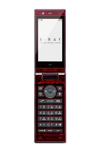 Illustration for article titled Flip Phones Made Cool: Japan's Transparent X-Ray Phone